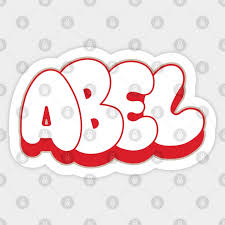 abel name bubble graffiti writing style