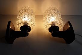 Clear Glass Sconces 1970s