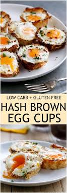 A gluten free hash browns recipe made with zucchini and potatoes for a lower carb, healthier, gluten free recipe. Cauliflower Hash Brown Egg Cups Low Carb Gluten Free Cafe Delites