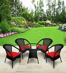 Loccus Plastic Outdoor Chair Table Sets