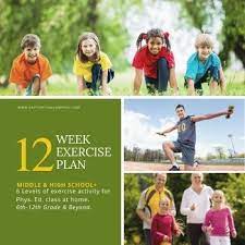 exercise plan for tweens s