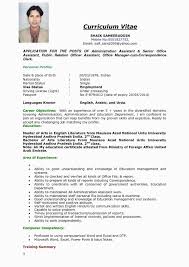 Resume Sample In English Valid 24 Best Resume Forms Picture