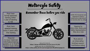 motorcycle safety promoting a safe