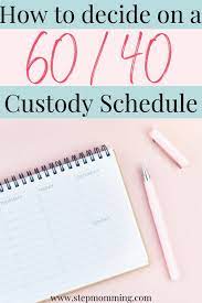 60 40 custody schedule