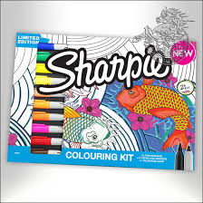 sharpie marker aqua coloring kit 20