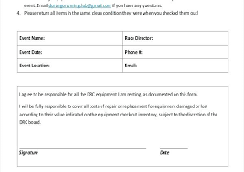 Equipment Rental Agreement Template In Word Form Sample Shopsapphire