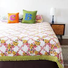 a duvet cover from vintage sheets