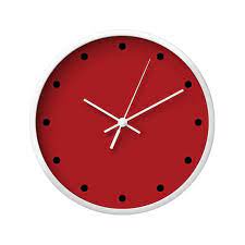 Nordic Wall Clock Red Classic Dots