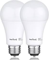 Ameriluck 5000k Daylight 3 Way Led Light Bulb A19 40 60 100w Equivalent Omni Directional Ul Listed 2 Pack Amazon Com