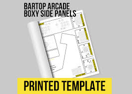arcade cabinet printed templates the