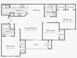 living room and dining room floor plans