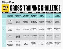28 day workout challenge cross