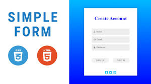 create a simple login form using html