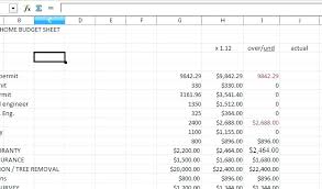 House Building Budget Template Home Building Budget Template