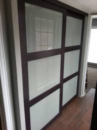 Frosted Glass Closet Doors