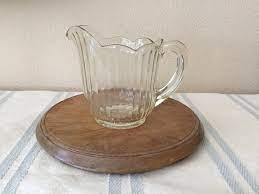 Vintage Clear Glass Ribbed Small