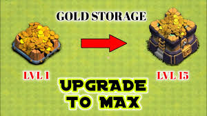 gold storage upgrade to max gold