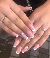 50 simple rhinestone nail designs and