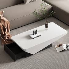 1200mm Block Coffee Table White Gloss
