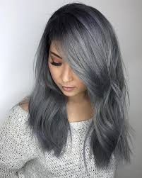 If less melanin is present, the hair is lighter. Dark Grey Hair Goals Technicolor Hair Mnl Facebook