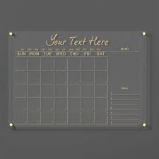 Personalised Calendar Dry Erase Board