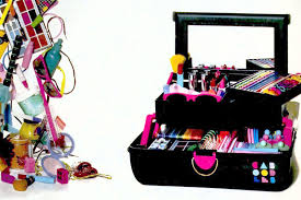 retro beauty organizers from the 80s