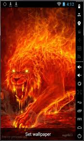 free monster of fire live wallpaper apk