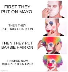 the truth about clowns makeup flip
