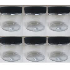 clear containers cosmetic jars cap