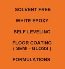 epoxy coatings and paints formulations