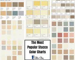 por stucco color charts