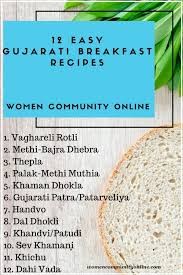 12 easy gujarati breakfast recipes