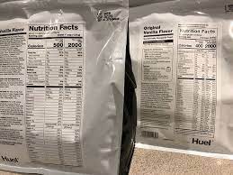 added sugar in new huel experiences