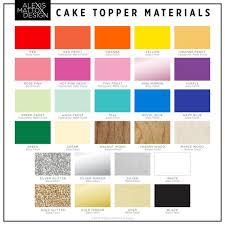 Custom Cake Topper And Custom Material