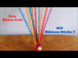 how to make decorative ribbon sticks