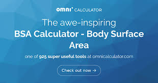 Bsa Calculator Body Surface Area Omni