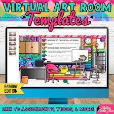 virtual art room templates art