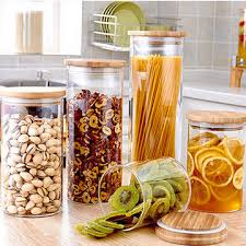 Glass Food Storage Container Jars