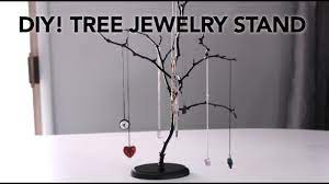 diy easy tree jewelry stands in under