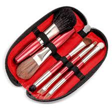 portable mini makeup brush set with