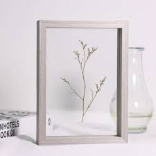 Pinewood Floating Frame In Gray Wooden