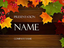 Fall Theme Presentation Template For Powerpoint And Keynote
