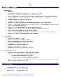 Sample Template of an Excellent Company Secretary Resume     TrendResume
