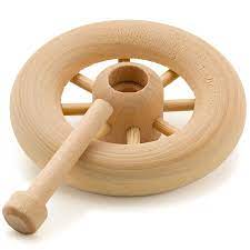 wooden spoked toy wheels 1 1 2 inch