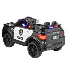 kids electric ride on police car with