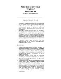 ured shorthold tenancy edited pdf