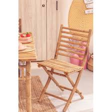 Bamboo Foldable Garden Chair Marilin