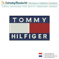 tommy hilfiger logo embroidery design