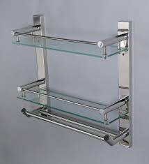 Ciplaplast Double Glass Shelf With