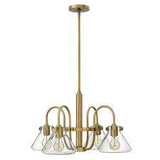 vintage brass chandelier with tapered
